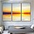 Conjunto de 3 quadros decorativos Mar ensolarado. - Imagem 1