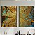 Conjunto de 2 Quadros Decorativos Árvore amarela. - Imagem 1