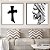 Conjunto com 2 quadros decorativos Jesus e Cruz. - Imagem 1