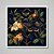 Quadro decorativo Floral e fundo preto. - Imagem 1