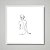 Quadro decorativo Mulher Minimalista. - Imagem 1