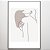 Quadro Decorativo Mulher em linhas fundo neutro. - Imagem 1