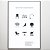 Quadro Decorativo Abstratos preto e branco. - Imagem 1