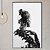 Quadro Decorativo Mulher com detalhes preto e branco. - Imagem 1