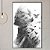 Quadro Decorativo Mulher com detalhes preto e branco. - Imagem 1