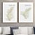 Conjunto de 2 Quadros decorativo Capim dos pampas. Coleção Assinada: Paola Cury - Imagem 1
