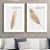Conjunto de 2 Quadros decorativo Capim dos pampas. Coleção Assinada: Paola Cury - Imagem 1