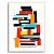 Quadro Decorativo Abstrato Colorido. Artista: Jonathan Borba - Imagem 1