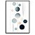 Quadro Decorativo Círculos azul. Artista: Jonathan Borba - Imagem 1