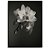 Quadro Decorativo Flor branca e fundo escuro. - Imagem 1
