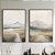 Conjunto de 2 Quadros Decorativos Montanha e textura. - Imagem 1