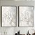 Conjunto de 2 Quadros Decorativos Floral. - Imagem 1