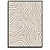 Quadro Decorativo Abstrato em linhas brancas. - Imagem 1