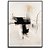 Quadro Decorativo Abstrato Detalhes preto. - Imagem 1
