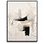 Quadro Decorativo Abstrato Detalhes preto. - Imagem 1