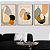Conjunto com 3 quadros decorativos Frutas Abstratas. - Imagem 1