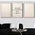 Conjunto com 3 quadros decorativos Frase e Linhas Abstratas. - Imagem 1