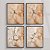 Conjunto de 4 quadros decorativos Frutas Abstratas. - Imagem 1