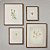 Composição com 4 quadros decorativos Vintage. - Imagem 1
