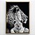 Quadro Decorativo Leão e filhote. - Imagem 1