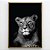 Quadro Decorativo Leoa preto e branco. - Imagem 1