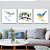 Conjunto com 3 quadros decorativos pássaros azul. - Imagem 1
