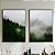 Conjunto de 2 quadros decorativos Paisagem. - Imagem 1