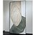 Quadro decorativo abstrato Orgânico . Medida 75x150 cm em Canvas com moldura filete preta. - Imagem 2