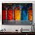 Quadro Decorativo Coloridas portas. - Imagem 1