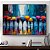 Quadro Decorativo Guardas chuvas coloridos. - Imagem 1