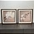Conjunto de 2 quadros decorativos Orquídea. Medida 50x50cm cada com moldura tripla. - Imagem 2