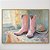 Quadro Decorativo Bota Pink. - Imagem 1