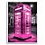 Quadro Decorativo Telefone Londres Pink. - Imagem 1