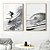 Conjunto de 2 Quadros Decorativos Surfando no mar. - Imagem 1