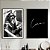 Conjunto de 2 Quadros Decorativos Figurativo preto e branco. - Imagem 1