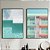 Conjunto de 2 Quadros Decorativos Arquitetura colorida. - Imagem 1