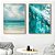 Conjunto de 2 Quadros Decorativos Mar azul. - Imagem 1