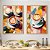 Conjunto de 2 Quadros Decorativos xícara de café colorida. - Imagem 1