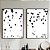 Conjunto de 2 Quadros Decorativos Balões pretos. - Imagem 1