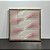 Quadro Decorativo Abstrato. Medida 53x53 com moldura madeira prata e vidro incolor. - Imagem 1