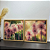 Conjunto com 2 Quadros Flores. Medida 53x53 cada com moldura madeira e vidro incolor. - Imagem 2