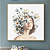 Quadro Decorativo Mulher floral delicada. - Imagem 1