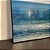 Quadro Decorativo Mar 0,57x1,07 vidro incolor e com moldura alumínio preta. - Imagem 2