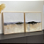 Conjunto com 2 quadros decorativos Abstratos. - Imagem 1