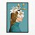 Quadro Decorativo Mulher Floral. Coleção: Juliana Bambini - Imagem 1