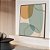 Quadro Decorativo Geométricos Azul e laranja. Coleção: Juliana Bambini - Imagem 2