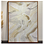 Quadro decorativo Abstrato neutro - Medida 0,80x1,10 Impressão Canvas fineart e moldura terracota. - Imagem 1