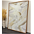 Quadro decorativo Abstrato neutro - Medida 0,80x1,10 Impressão Canvas fineart e moldura terracota. - Imagem 2