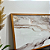 Quadro decorativo Marmorizado 1,50x0,55. Impressão fotográfica, com vidro e moldura madeira freijó. - Imagem 3