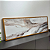 Quadro decorativo Marmorizado 1,50x0,55. Impressão fotográfica, com vidro e moldura madeira freijó. - Imagem 2